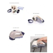 1 pieza Removedor de pelusa alimentado por 2 baterías AA con 2 velocidades, removedor de pelusa de uso pesado - Multicolor - Ver 7