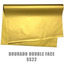 Arpepel METALLIC Super Silk Paper 50x70 - Dubai Gold - DOUBLE SIDED With 50 Sheets - Ref.: SS22 - 查看 1