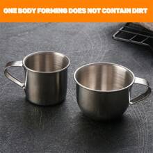 1个50/70/100毫升迷你杯。茶杯。杯子。咖啡杯。简约设计。防碎耐用。抛光优雅。适用于茶、酒、水、咖啡。可用洗碗机清洗。 - 銀色 - 查看 10