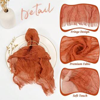 Handmade Soft Tassel Country Dinner Napkins, Suitable For Romantic Dates, Christmas, New Year, Weddings, Parties, Hotel Table Decorations