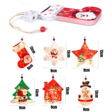 Christmas Ornaments Lantern Lighting Kit For Hanging Tree - 8 Assorted Pieces - 彩色 - 查看 3