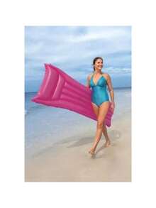 Inflatable Pool Float Mattress Beach Tanning Mat 1.83m X 69cm - 橘色 - 查看 3