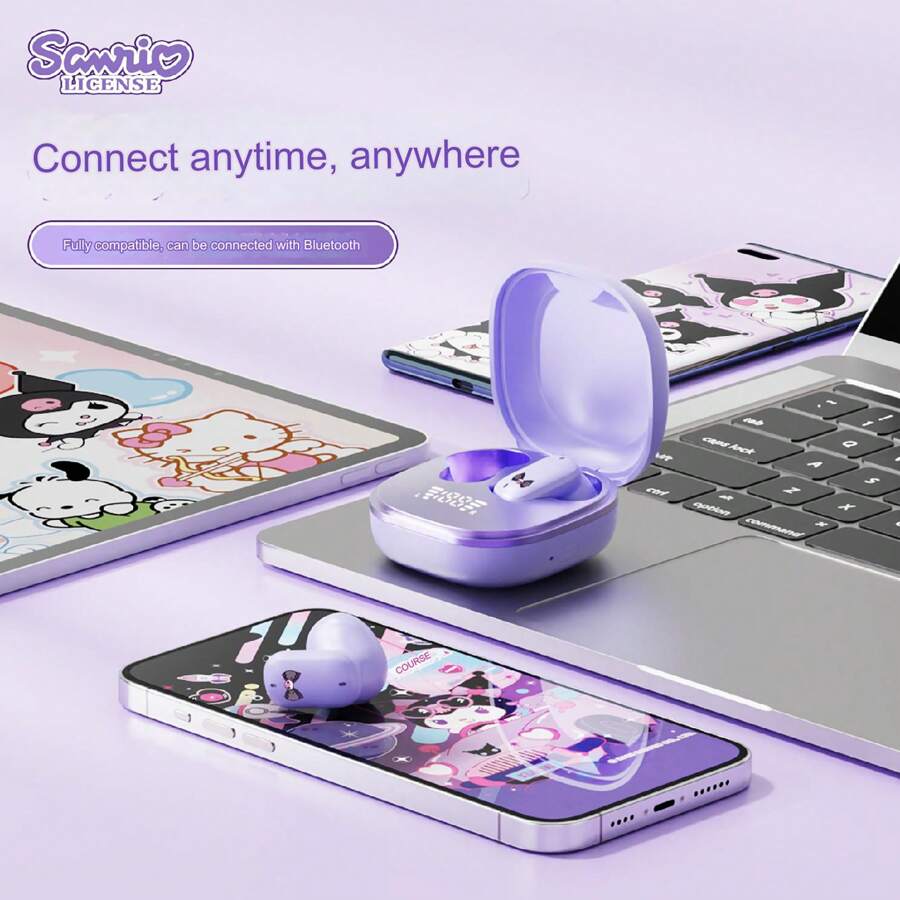 Sanrio TWS Earbuds BL62 Kuromi Earphones Cinnamoroll Wireless Headset