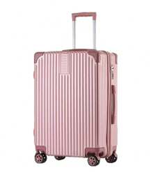 ABS Travel Suitcase Carry On Luggage Explosion Proof With Expandable Zipper / Removable 360 Wheels / Numeric Lock / Retractable Handle 8 9 10 11 12KG - 粉色 - 查看 3