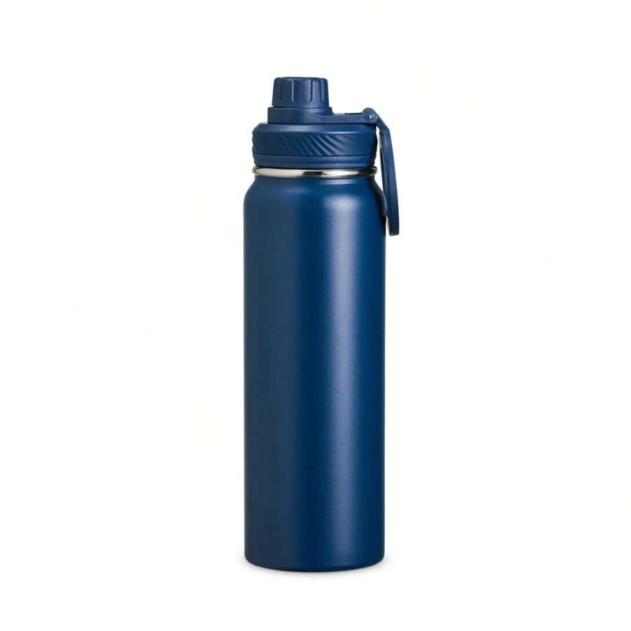 850ml Thermal Bottle With Cell Phone Holder - Màu xanh lam - Xem 1