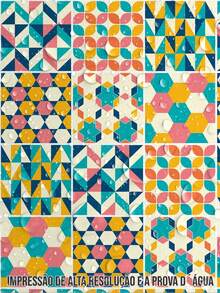 5 Meter Roll Self Adhesive Wallpaper Patchwork Geometric Colorful Washable Bedroom Living Room Kitchen Bathroom - 型號01 - 查看 5