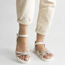 ZATTA Patricia Closed Knot Sandal - 白色 - 查看 2