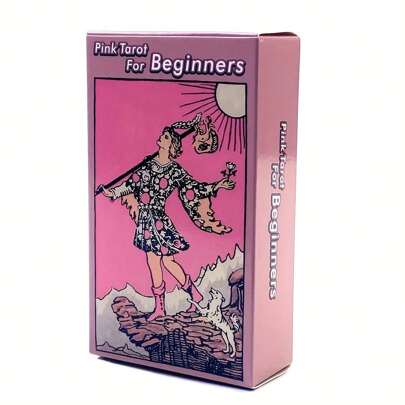 Juego de Cartas de Tarot para principiantes en color rosa, adecuado para fiestas y vacaciones, mesa de juego, tarot, oráculo, juego de cartas, cartas de tarot, tarot, cartas de oráculo