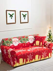 1 tấm bọc ghế sofa họa tiết hoạt hình Giáng sinh & 1 vỏ gối không có ruột - Nhiều màu - Xem 6