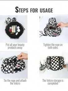 1Pc Cosmetic Makeup Bag Organizer Toiletry Drawstring Bag For Travel Portable Storage Pouch, Travel Essentials Cruise Essentials Dorm Essentials, Makeup Bag Makeup Pouch Skincare Bag Toiletry Bag Packing Cubes, Mon Gifts, Gifts For Friends And Teachers, Birthday Gifts, Home Decor, Bathroom Living Room Bedroom Decor, Jewelry Organizer, Bathroom Organizer, Lip Oil Organizer, Nail Polish Organizer Storage Makeup Organizer Makeup Case Makeup Bags Make Up Organizer Makeup Storage Back To School Supplies