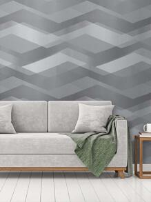 5 Meter Roll Self-Adhesive Wallpaper Geometric Lines In Gray Washable Bedroom Living Room Kitchen Bathroom - Mẫu 01 - Xem 3