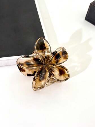 Large Leopard Plumeria Clip 8.5cm Leopard Print Bauhinia Flower Hair Clip Can Hold Multiple Hair Strands Tightly Without Damaging Hair. Suitable For Parties, Street Photography, And Styling Design Hair Claws Claw Clips Hair Clips Hair Jaw Clip Hair Clamps Hair Clutch Hair Catcher Clip, School Stuff, College Fall Winter Hair Accessories For Women For Vacation Outfits Woman