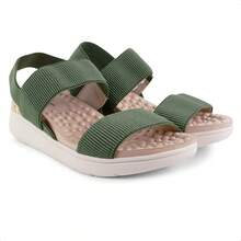 B2 Online Modare Flatform Plain Encore Sandal ORIGINAL With INVOICE And WARRANTY - VERDE MUSGO - Xem 4