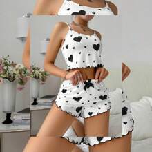 Pijama Baby Doll Elegância Blogueirinha Conjunto