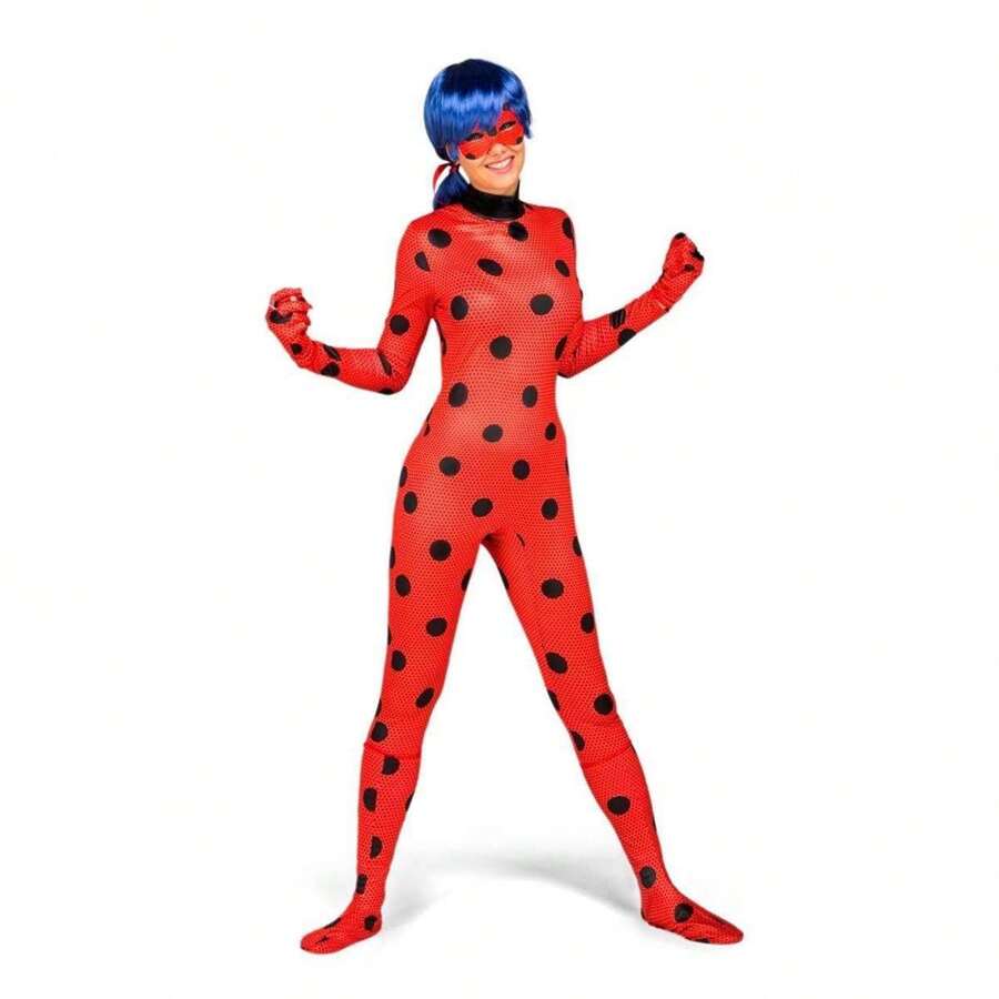 Ladybug 瓢蟲套裝，包含連身衣、手套、靴套、面具、假髮、溜溜球和耳環 ✅ 24/48小時送達西班牙（半島） - 兒童服裝 - 女士服裝 - 女孩服裝 - My Other Me - 參考編號：231161 - 彩色 - 查看 1