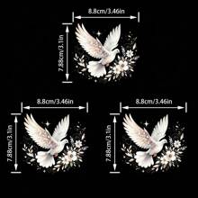 1/2/3/Pcs Fashion Heat Transfer Vinyl Patch, DIY Ironing Patch, Suitable For T-Shirts, Jeans, Coats, Backpacks, Hoodies, Hats, Etc