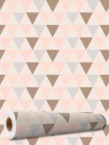 5 Meter Roll Of Self-Adhesive Pastel Triangles Wallpaper Washable Bedroom Living Room Kitchen Bathroom - Mẫu 01 - Xem 4