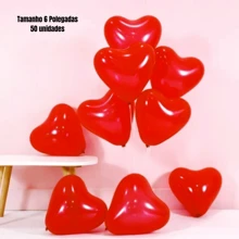Balloon Balloon Red Heart Valentine's Day Romantic Wedding - 尺寸 6 英寸 - 查看 2