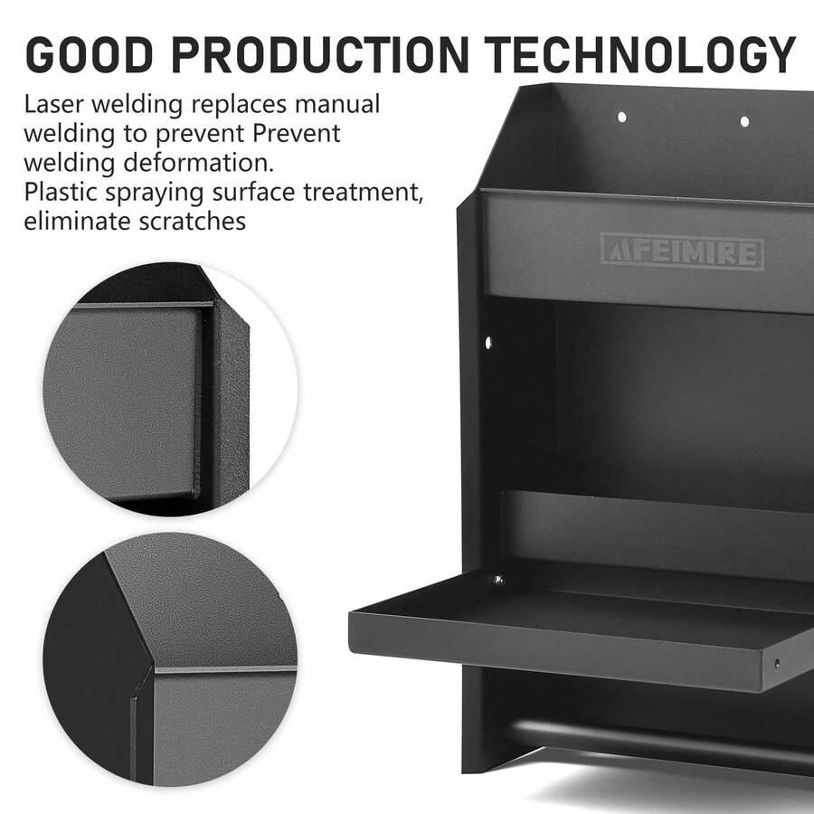 Aluminum Hand Cleaning Station OrganizerAluminum Work Station Storage