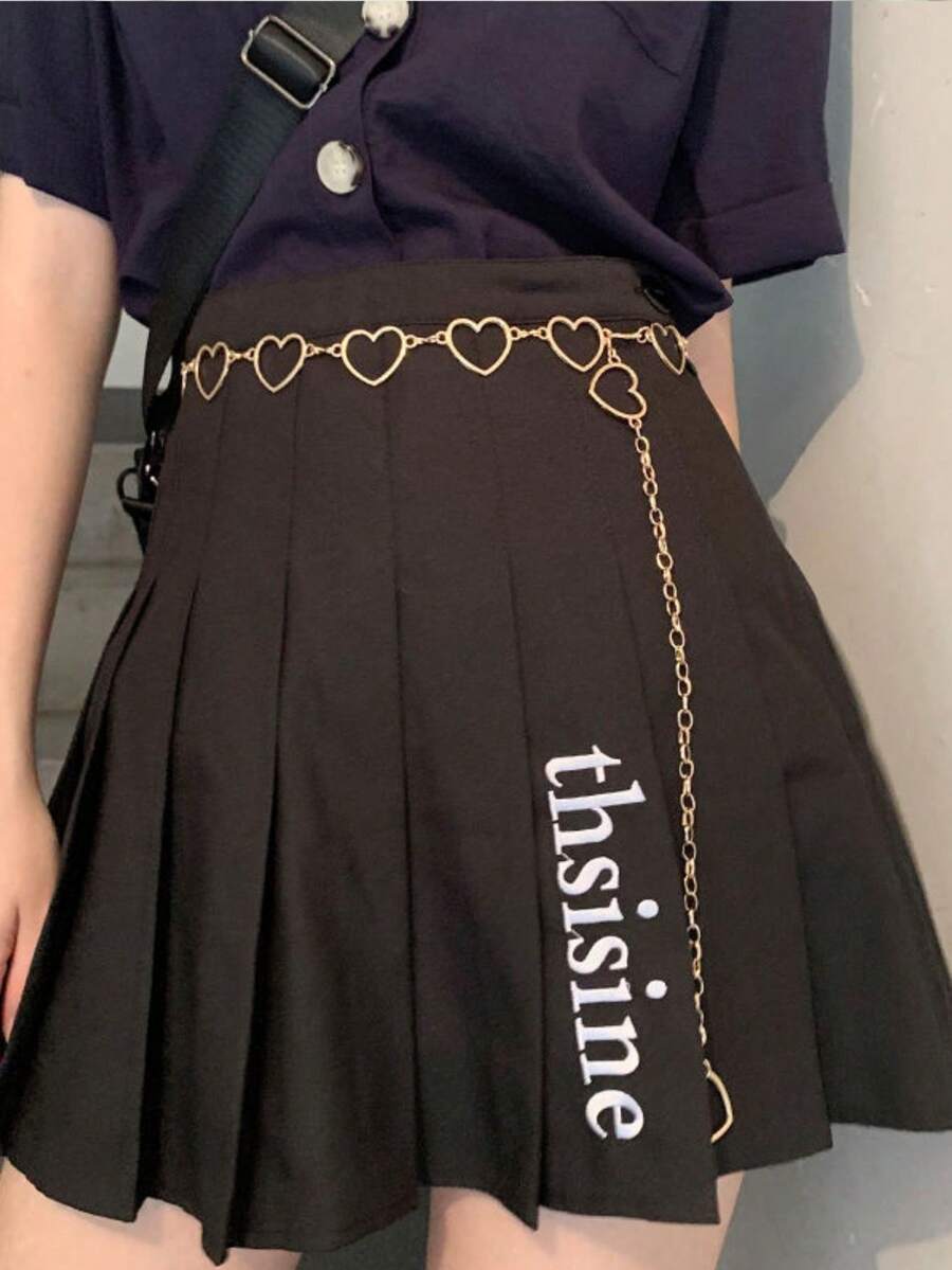 Women's BELT Metal Heart Chain - Vàng - Xem 1