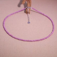 1 قطعة قلادة من حجر شبه كريم طبيعي مرصع بالراينستون ديزاين أصلي بسيط نقي أنيقة للمرأة للحفلات والمناسبات