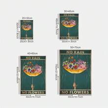 1PC Be Kind To Your Mind Canvas Wall Art Decor, Poster trang trí tường hoa cô gái cổ điển cho văn phòng tại nhà, khách sạn, phòng khách, phòng ngủ, quà tặng tốt nhất, không có khung - C - Xem 2