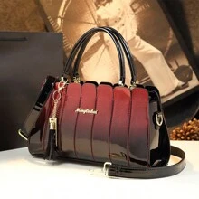 Color-Block Stitching And Folding Color-Changing Business Bags, High-Class Ladies Handbags, Large-Capacity Multi-Layered Multifunctional Female Bags, Shoulder Bags For Party Dinners, Adult Female White-Collar Mommy Bags, Outdoor Travel With Adjustable Shoulder Straps, And Boston Bags For Fashion Dating Parties.