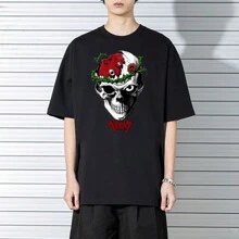 Shirt T-Shirt T-Shirt "B... Skull" - gừng - Xem 1