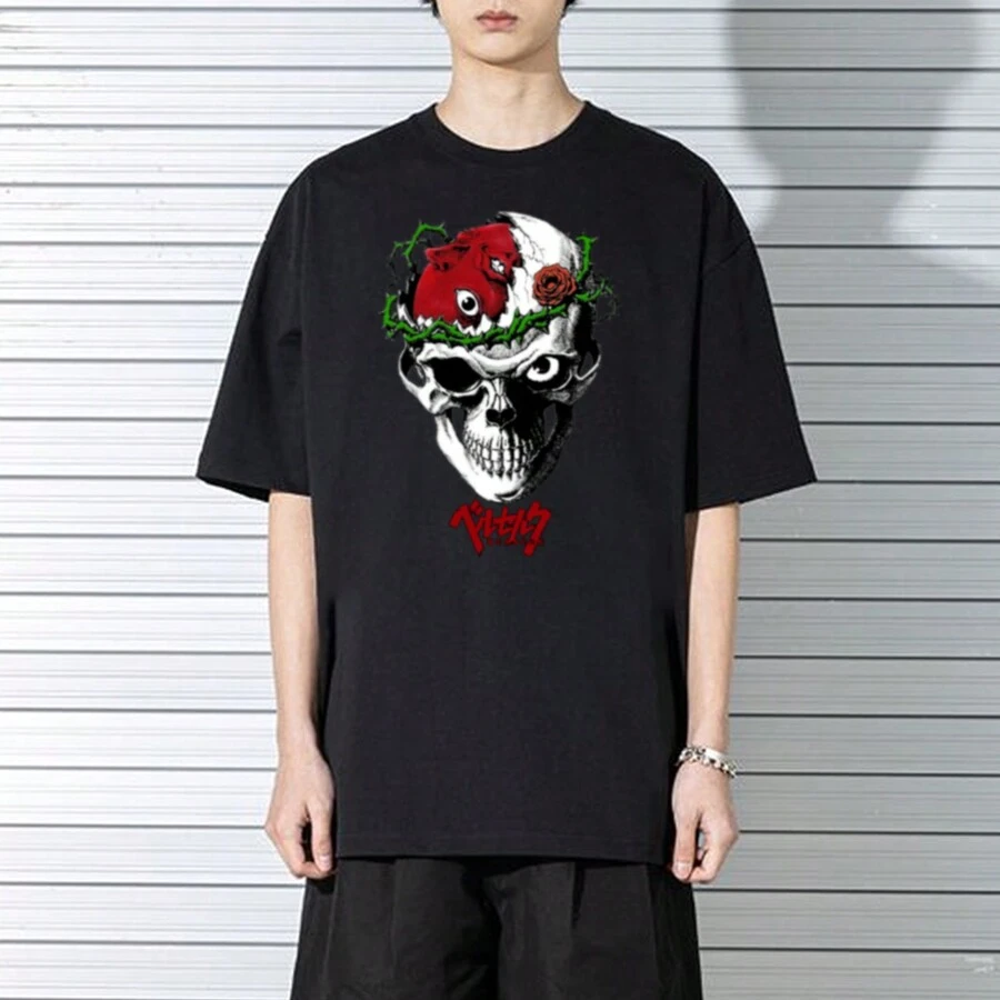 Shirt T-Shirt T-Shirt "B... Skull" - gừng - Xem 1