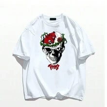Shirt T-Shirt T-Shirt "B... Skull" - gừng - Xem 2