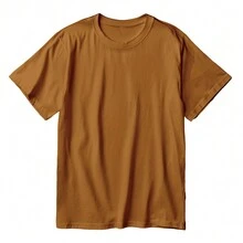 Kit Of 3 Men's Oversized T-Shirts Premium Cotton Plain Fashion Streetwear Caramel/White - 彩色 - 查看 2
