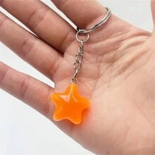 1 chaveiro criativo de estrela que brilha no escuro, adequado para bolsas e mochilas, presente perfeito para festas e aniversários, acessórios para carro, mochilas, acessórios para escola, cordão gótico fofo para bolsa Y2K com porta-identidade, acessórios para carro, pingentes para bolsa