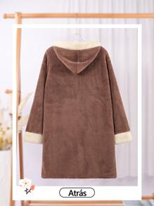2Pcs/Set Spring Summer Satin Lace Trim Cami Top Shorts Pajama Set, Including A Blouse And Shorts - Brown - View 11