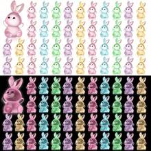 8/16Pcs Mini Luminous Bunny Mini Resin Bunny Glow In The Dark Bunny Figures Động Vật Nhỏ Resin Tiny Animal Figurines Cho Fairy Cảnh Quan Vườn Bể Cá Trang Trí (Màu Ngẫu Nhiên) - Nhiều màu - Xem 6
