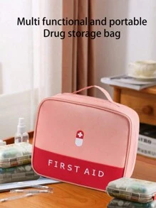 1pc Portable Weekly Medicine Organizer, Multilayer Travel Pill Box, Waterproof Vitamin Supplement Storage Container, Pocket-Sized Medication Case For Everyday Use And Travel