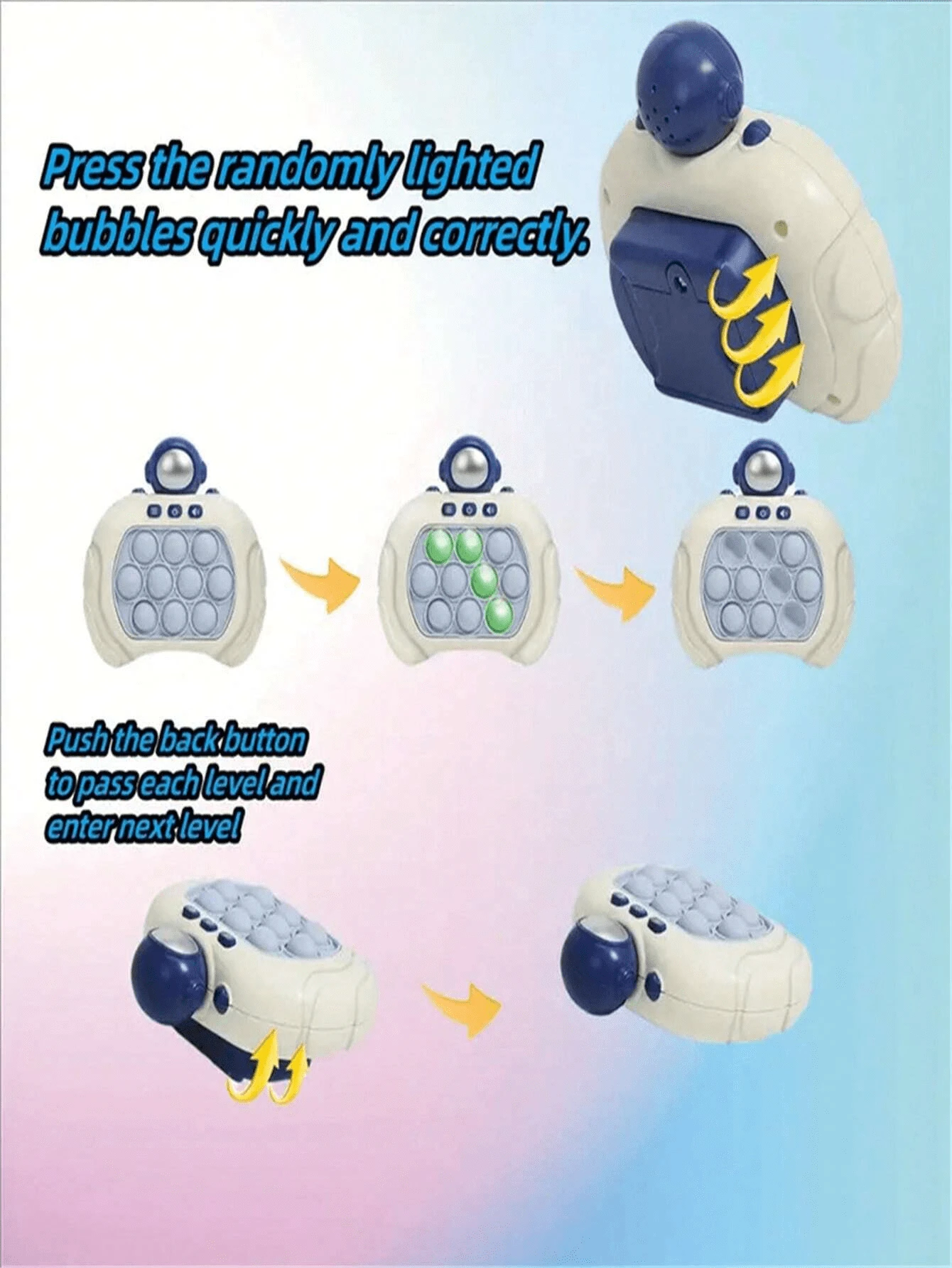 1box Children's Training Reaction Concentration Press Press Music Game