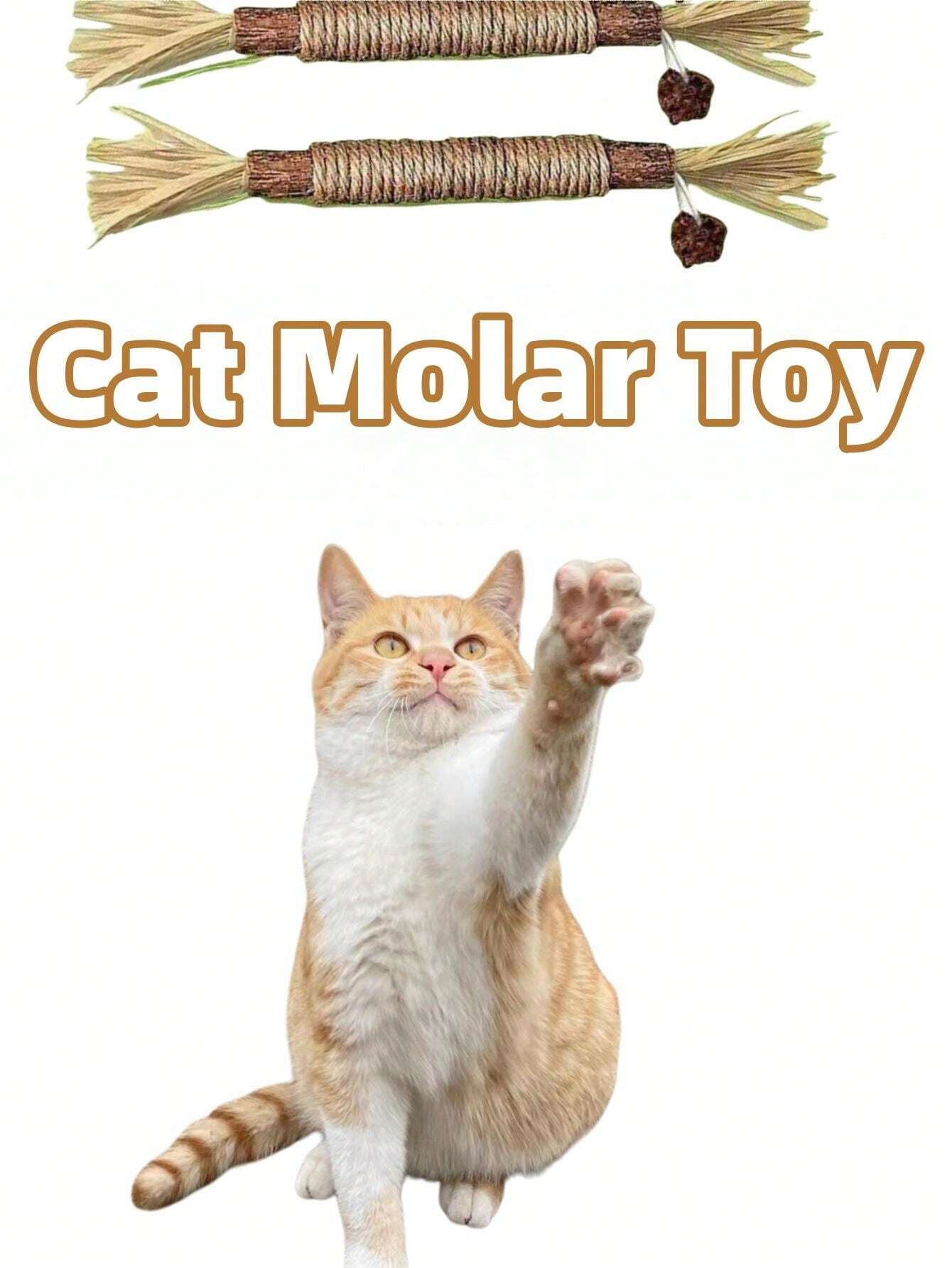 New Cat Teething Toys Chew Sticks Combo, For Teeth Grinding, Dental