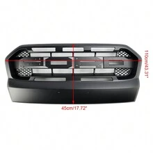 Matt Black Ranger Raptor Style Front Bumper Grill Fit For Foγd Ranger T7 2015-2019 - Black - View 3