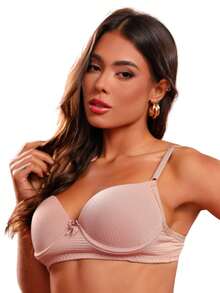 Kit Of 2 Single Bras With Cups And Lace Tulle From Moda Intima - Nhiều màu - Xem 6