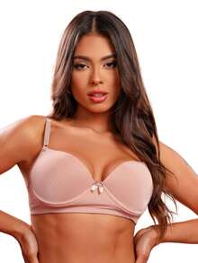 Kit Of 2 Single Bras With Cups And Lace Tulle From Moda Intima - Nhiều màu - Xem 5