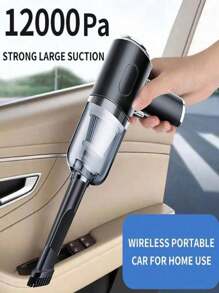 2 In 1 Car Vacuum Cleaner, 4500Pa Strong Power LED Vacuum Cleaner, Portable Vacuum Cleaner For Home And Car - Multicolor - View 5