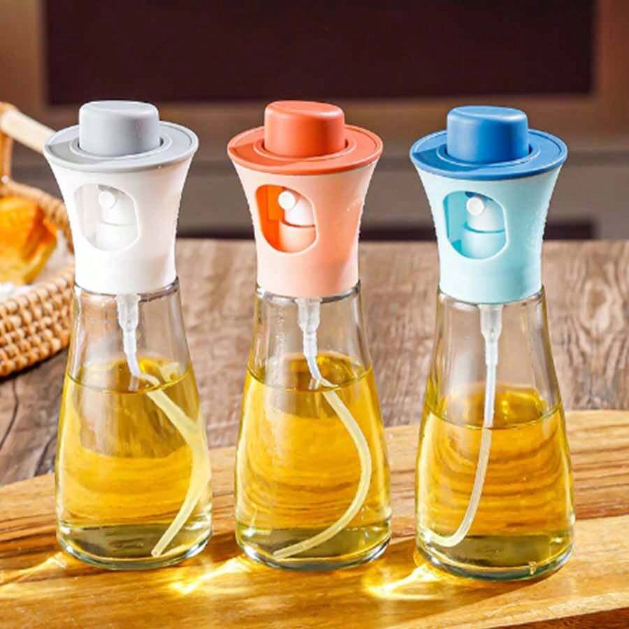 Home Kitchen Spray Olive Oil Bottle Condiment Pot Soy Sauce Vinegar