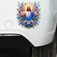Sacred Flower Stickers To Enhance Your Riding Charm, Made Of PVC Material, Suitable For Cars, Motorcycles, Laptops, Smooth Anti-Scratch Surface, Great For Bumpers, Trucks, SUVs And Luggage