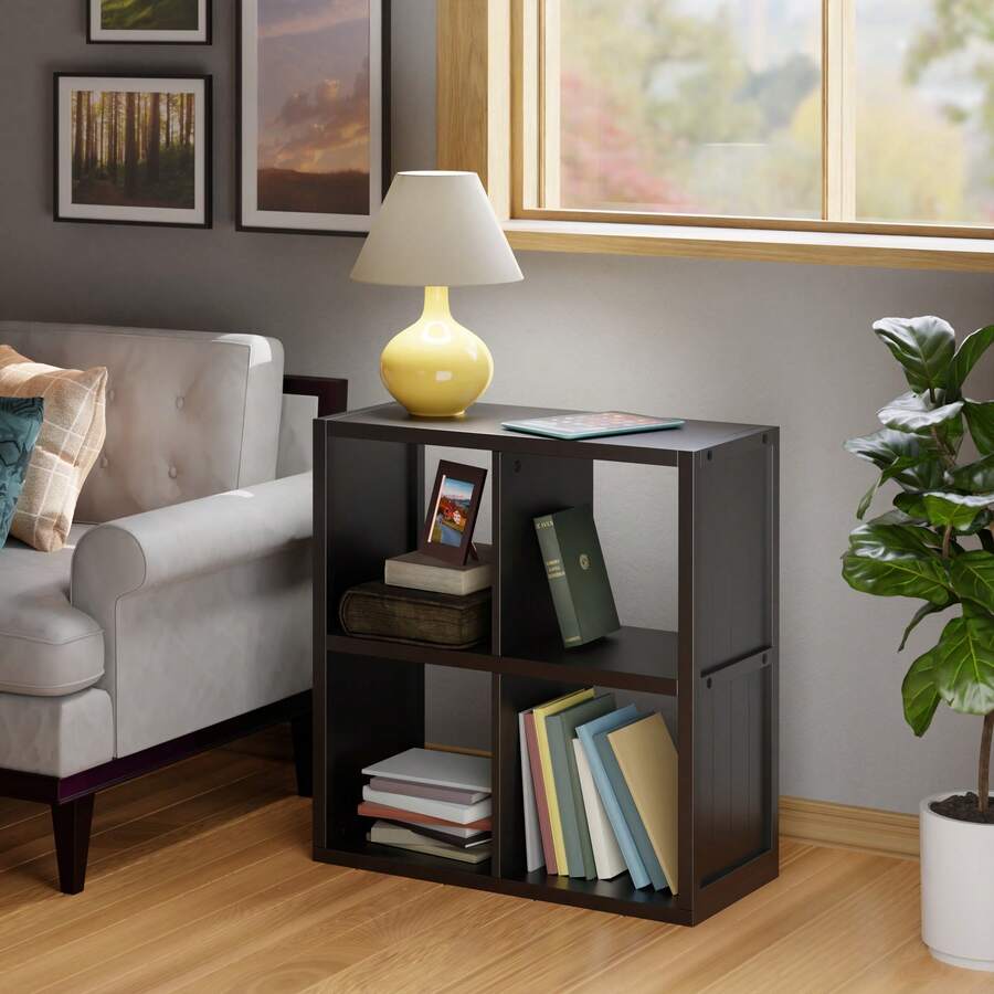 Versatile Modern Grid Shelves Open Cube Design For Stylish