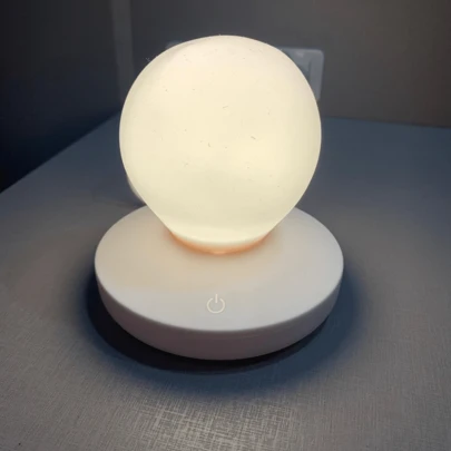 Abajur Luminaria Noturna Para Quarto Infantil Criança Bebê A Pilha Ou USB 3 Tons De Luz