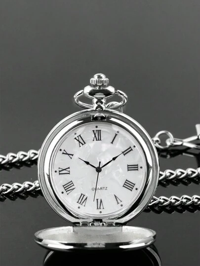 Homme Montre De Poche À Quartz Minimaliste