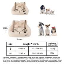 Cojín para asiento de coche para mascotas (perros y gatos), apto para todas las estaciones