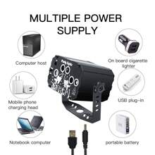 Oświetlenie imprezowe DJ Disco Light LED Zorza polarna Inteligentny pilot zdalnego sterowania Sterowanie głosowe Flash Flash Nastrojowe światło Nadaje się do barów KTV Klub Śpiewanie Taneczne Imprezy Karnawałowe Boże Narodzenie Halloween Urodziny Prezent Ślubny Ubieranki