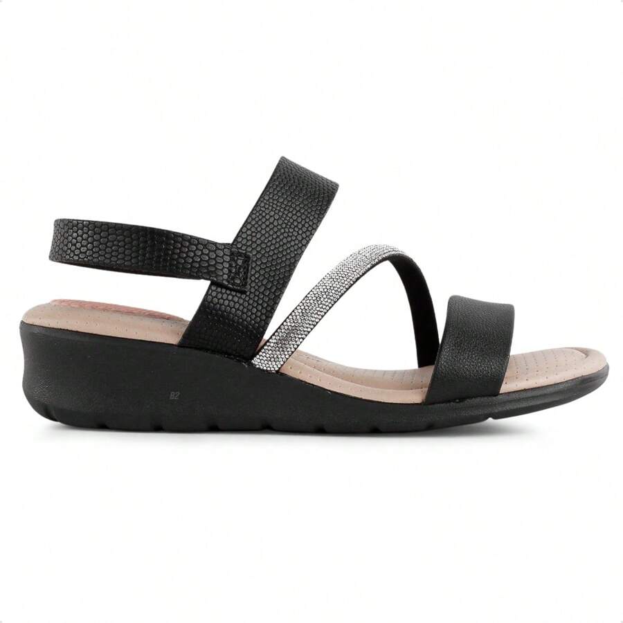 B2 Online Modare Women's Platform Rhinestone Sandal ORIGINAL With INVOICE And WARRANTY - màu đen - Xem 1