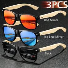 3 sztuki Moda Bambus Drewno Vintage Kwadrat Unisex Moda Okulary Luksusowa Marka Projektant Drewniane Moda Okulary Moda Tropikalna Plaża Wakacje Lato Pastele Prostokątne Okulary Błyszczący Materiał Elegancki Estetyczny Wakacje Stroje Odcienie Dla Mężczyzn Klasyczne Jazda Wędkarstwo Podróże Zakupy Sporty Na Świeżym Powietrzu Turystyka Kemping Wspinaczka Górska Wypoczynek Gogle Retro Podróż Kierowcy Modne Okulary Okulary Na Lato Plaża Wakacje, Na Zewnątrz, Podróż